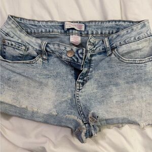 No Boundaries Light Blue Jean Shorts